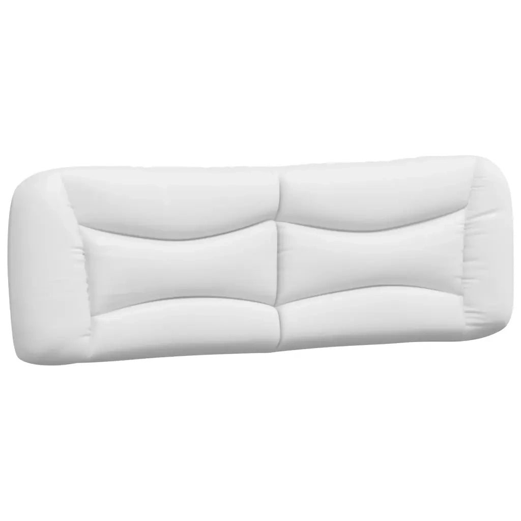 Letto con Materasso Hvar Bianco e Nero 160x200cm Similpelle