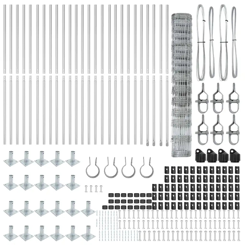 Palo della recinzione Zincato 50 x 1,2 m Acciaio 3351541