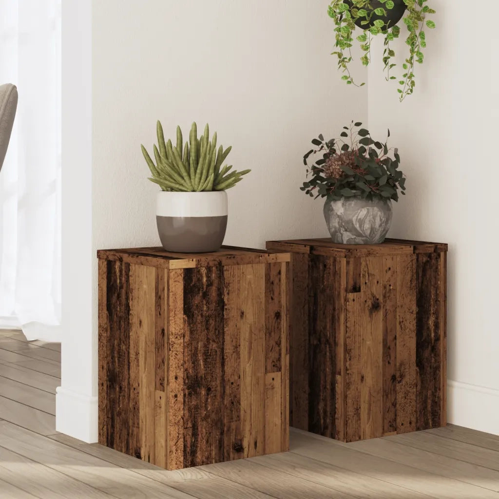 Supporti per piante | Sostegno per piante 2 pz Legno 25x25x35 cm Legno Multistrato