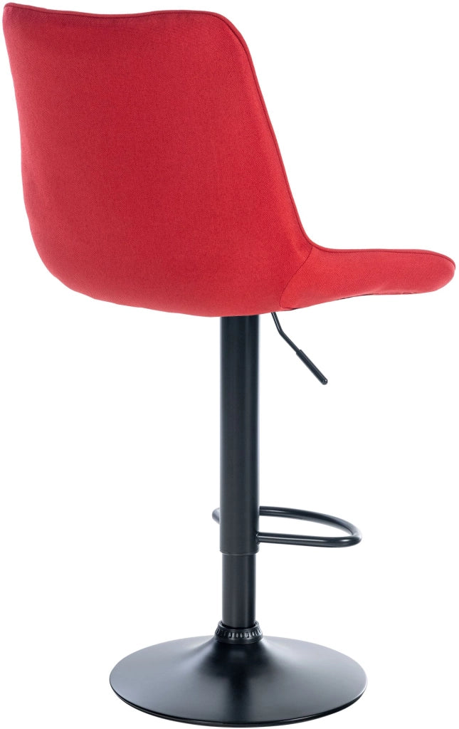 Sgabello Toni Tessuto rosso,nero