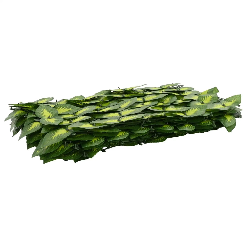 Schermo per balcone con foglie Verde e Giallo 400 x 75 cm 42040669