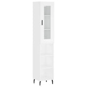 Credenza | Madia | Buffet da pranzo | Armadio da pranzo Bianca 34,5x34x180 cm in Legno Multistrato