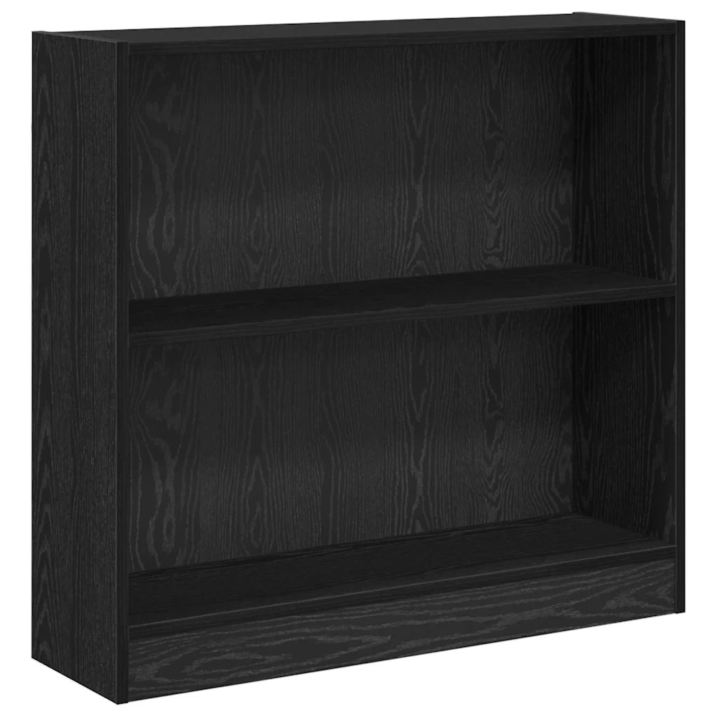 vidaXL Libreria Rovere nero 80 x 24 x 76 cm Legno multistrato