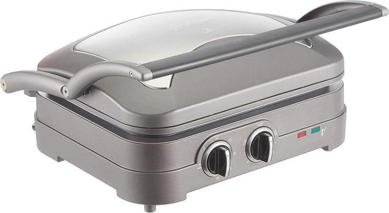 Piastra Grill Multifunzionale con Strati Antiaderenti Sostituibili - 240°C Campo di Temperatura, Ideale per la Cucina Salutare