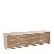 Mobile 4 Cassetti Kit Ossido Bianco cm 179x47x50h - Sarmog