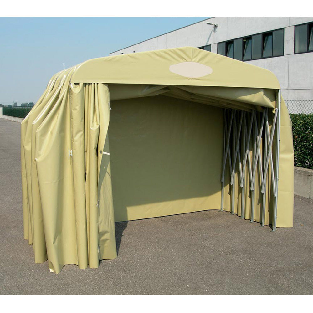Box Tunnel Base 515x280xh230 cm Copertura in PVC per Auto Maddi Verde