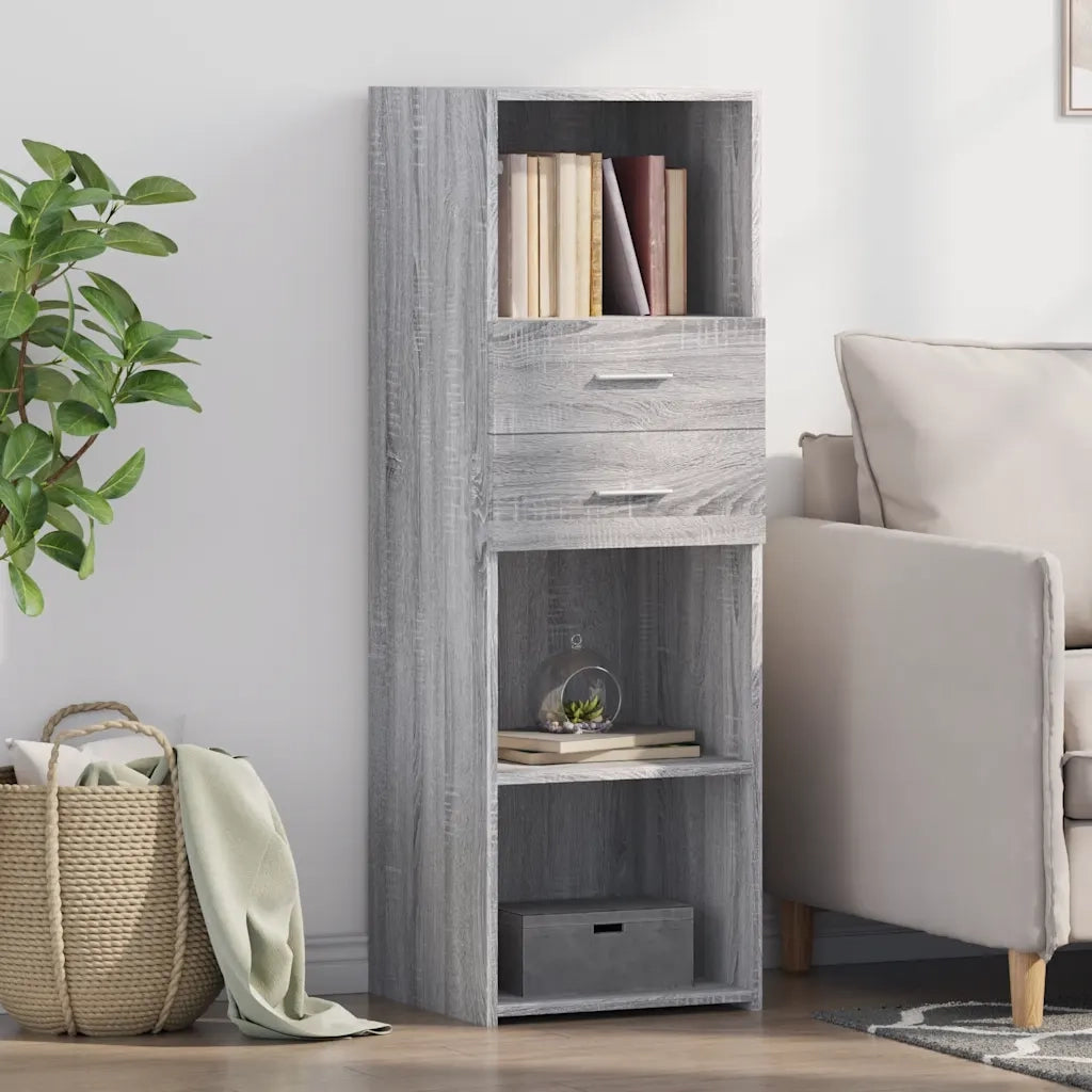 Credenza Grigio Sonoma 40x42,5x124 cm in Legno Multistrato 846164