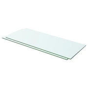 Mensole in Vetro Trasparente 2 pz 60x20 cm cod mxl 33095
