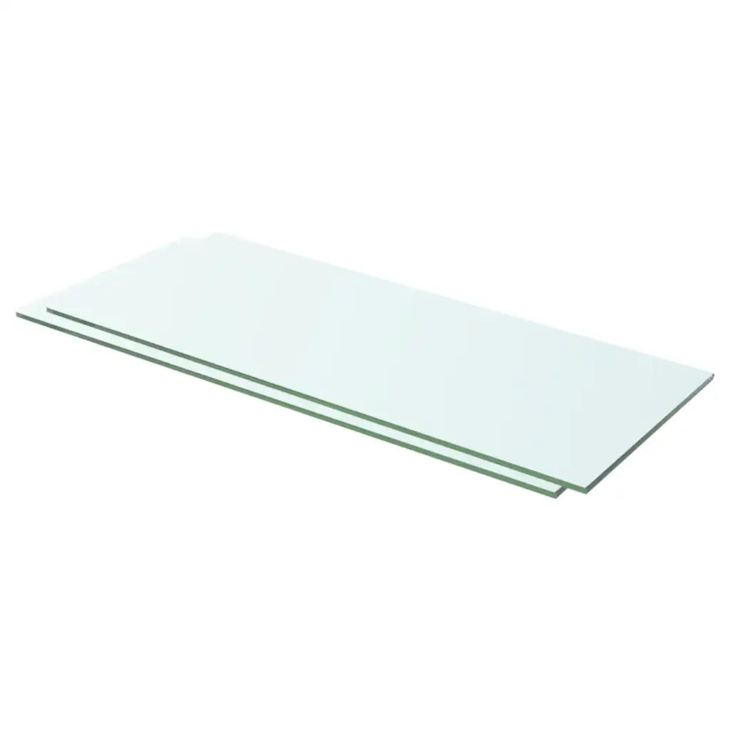 Mensole in Vetro Trasparente 2 pz 60x20 cm cod mxl 33095
