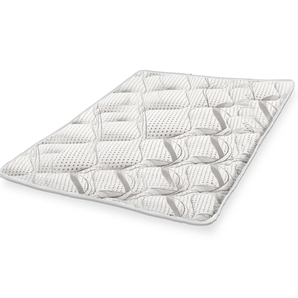 Topper Singolo 100X190 Traspirante Altezza 5 cm | Correttore Materasso con Proprietà Ergonomiche | Imbottitura in Ovatta Soft | Tessuto Anallergico e Antiacaro