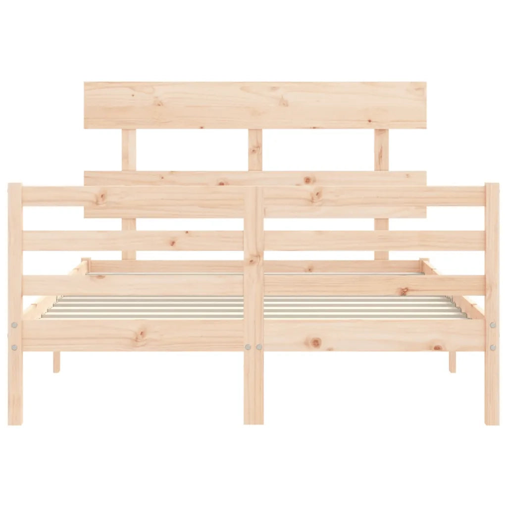 Giroletto con Testiera Small Double-Struttura Letto in Legno Massello 736529