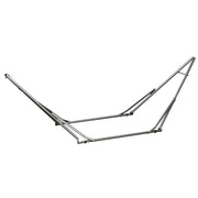 Supporto pieghevole 2 in 1 per amaca e appendiabiti, portata fino a 120 kg, dimensioni 290 x 92 x 88 cm, ideale per giardino e patio.