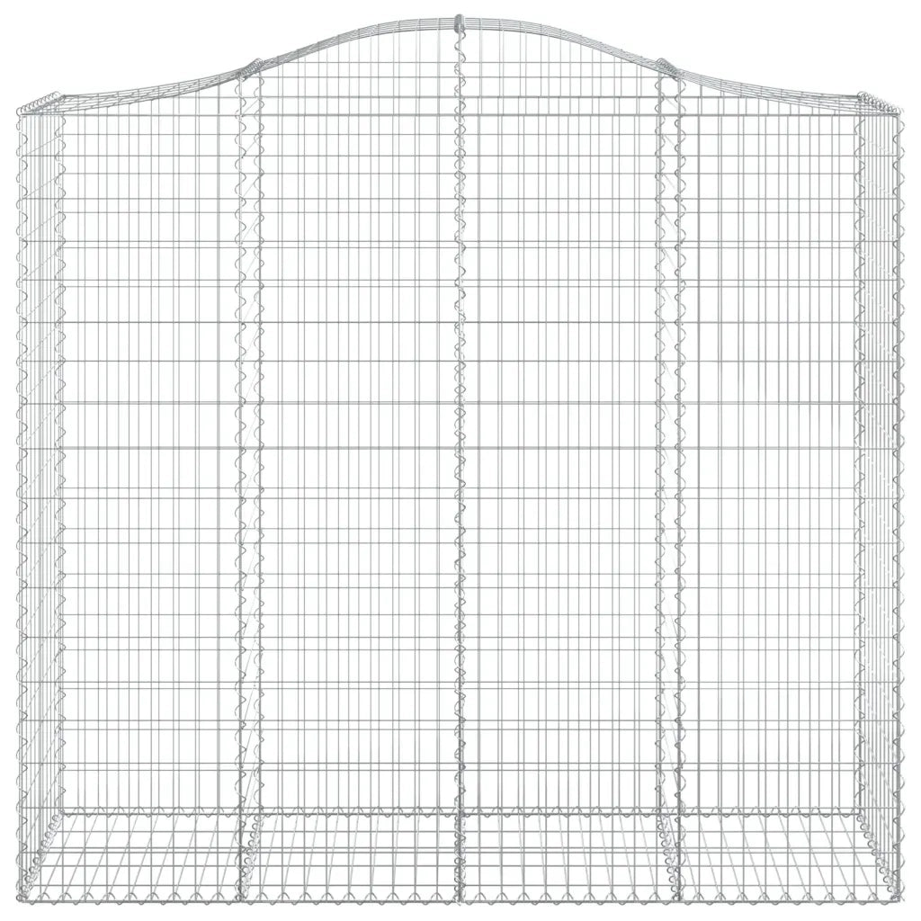 Cesti Gabbioni ad Arco 4 pz 200x50x180/200 cm Ferro Zincato 3145726