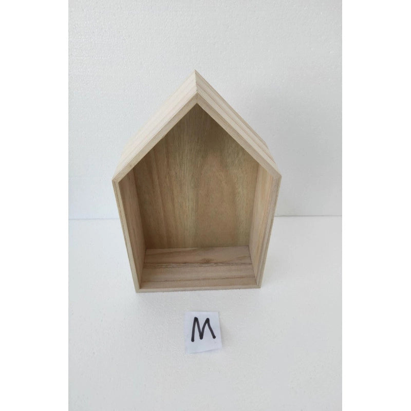 Set di 4 Mensole Casetta M:22 5x9x31cm