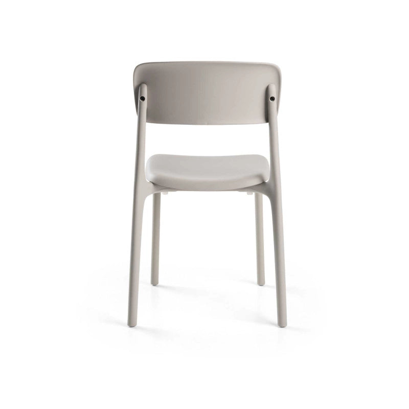 Sedia Polipropilene Poppy Grigio Cm 49,5x49h79,5