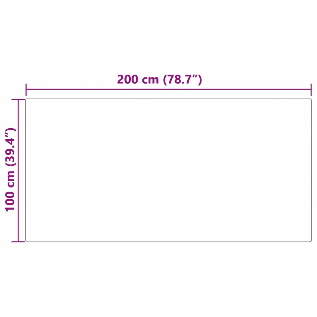 Tappeto in finta TAFALLA Nero 100 x 200 cm Poliestere 42021569