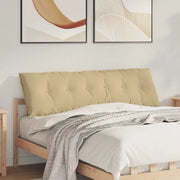 Cuscino per Schiena Grigio Verde 160 x 50 cm Tessuto in Cords 42014912
