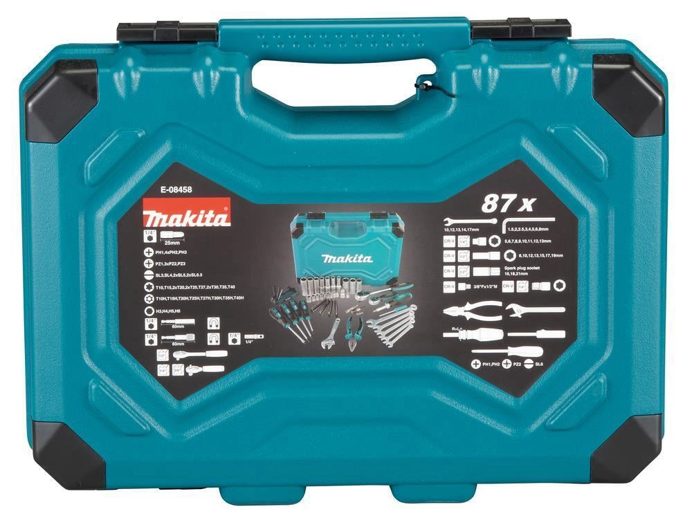 Makita E-08458 set di strumenti meccanici 87 strumenti