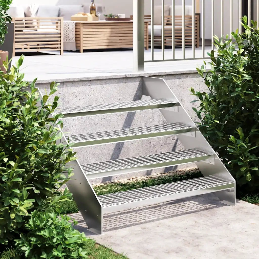 Gradino in Griglia 100x24x7 cm Acciaio Zincatocod mxl 131648