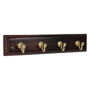 APPENDITUTTO ADESIVO LEGNO NOCE 4 posti - pz. 1- 4 blister  - Blister Koncreto
