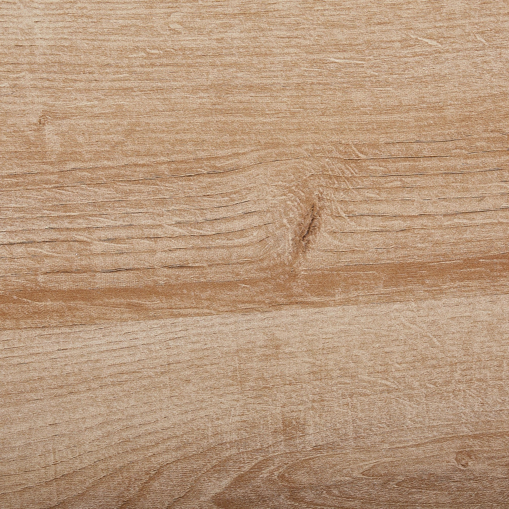 Comodino Moderno con Anta in Rattan Naturale 77 x 40 cm Legno Chiaro