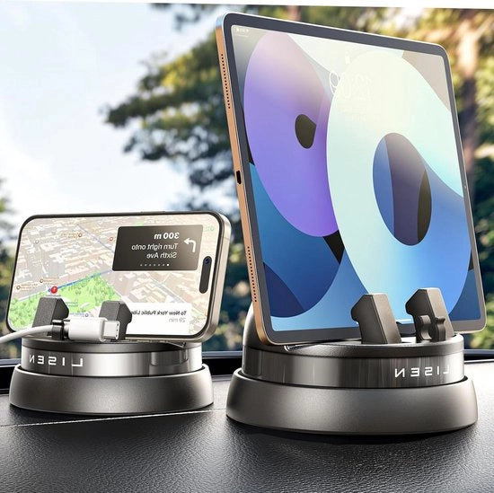 Oggetto di supporto per telefono da 360 gradi girevole - Otrefono multifunzionale per auto per iPhone 15 Pro Max/14/13/12 e Galaxy S23/22