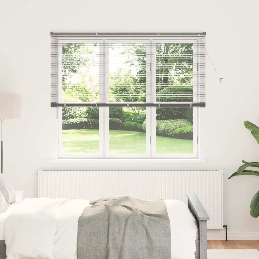 Tendaggi a Veneziana | Tenda a lamelle Argento 175 x 160 cm Alluminio