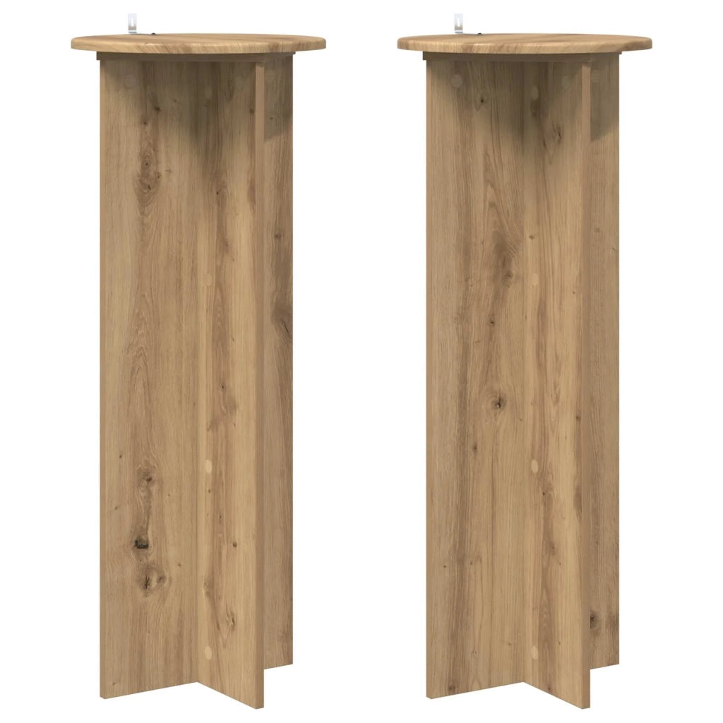 Supporto per piante 2 pcs Rovere Artigianale Ø40 x 100 cm