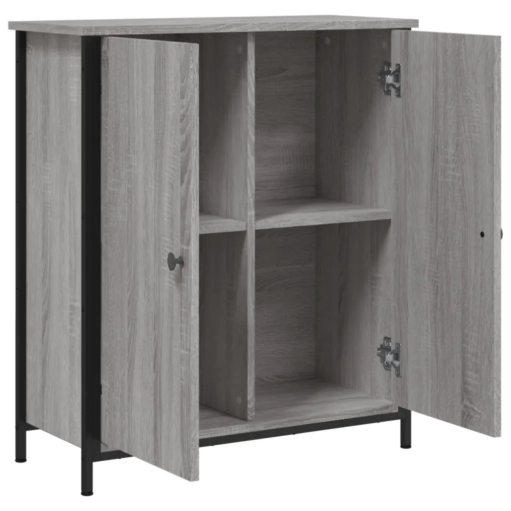 Credenza Grigio Sonoma 70x30x80 cm in Legno Multistrato 835537