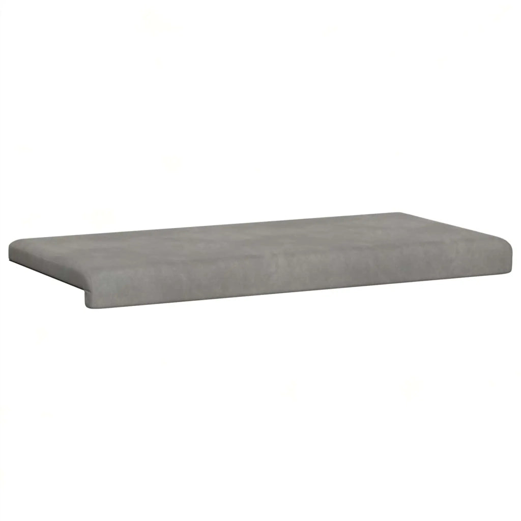 Cuscino per panchina Velluto (V) Grigio Chiaro Profondità 35 cm 42043252