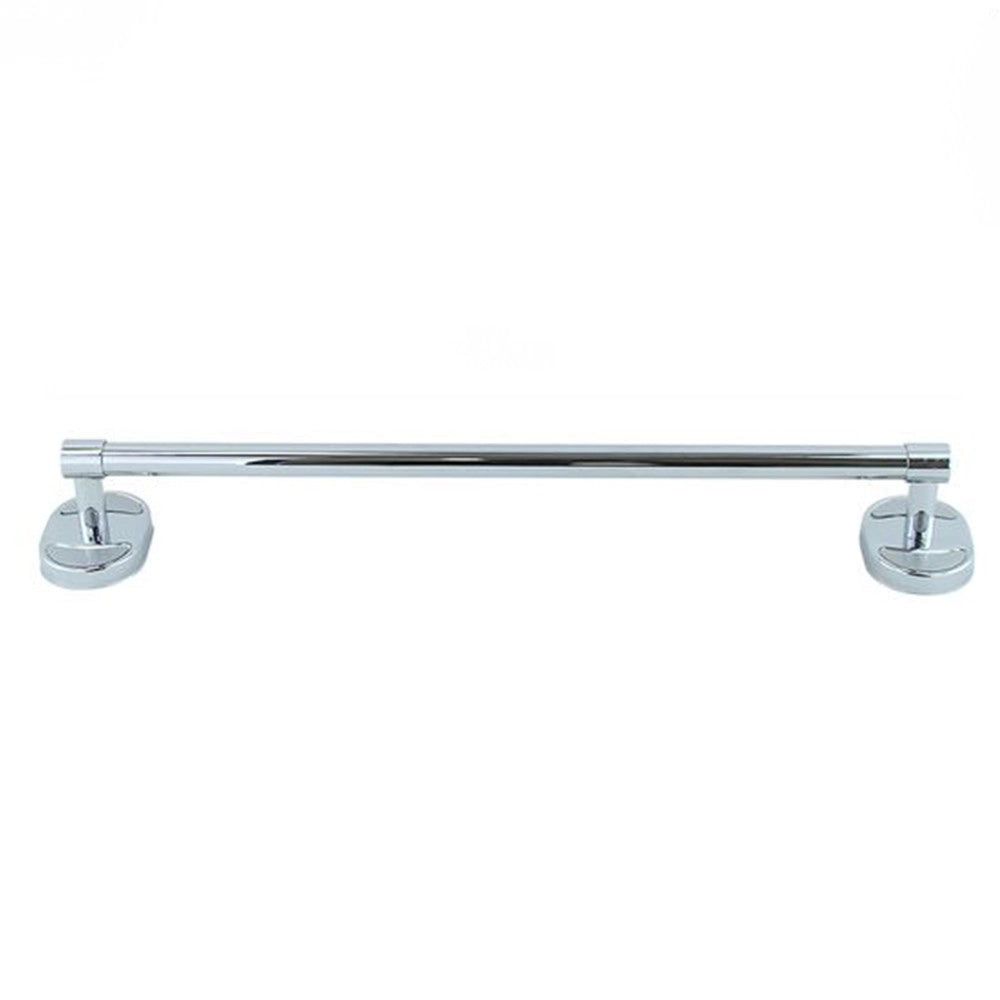 Trade Shop - Porta Asciugamani Acciaio Parete Bagno Fissaggio Con Viti O Colla 40cm 52908 -