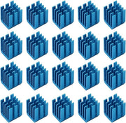 Contenitore Refrigerante in Alluminio Leggero - 20 Pezzi - Dimensioni 12x9x9mm - Adatto per Stappenmotor/Stampante 3D - Materiali Conduttivi Adesivi - Alta Qualità