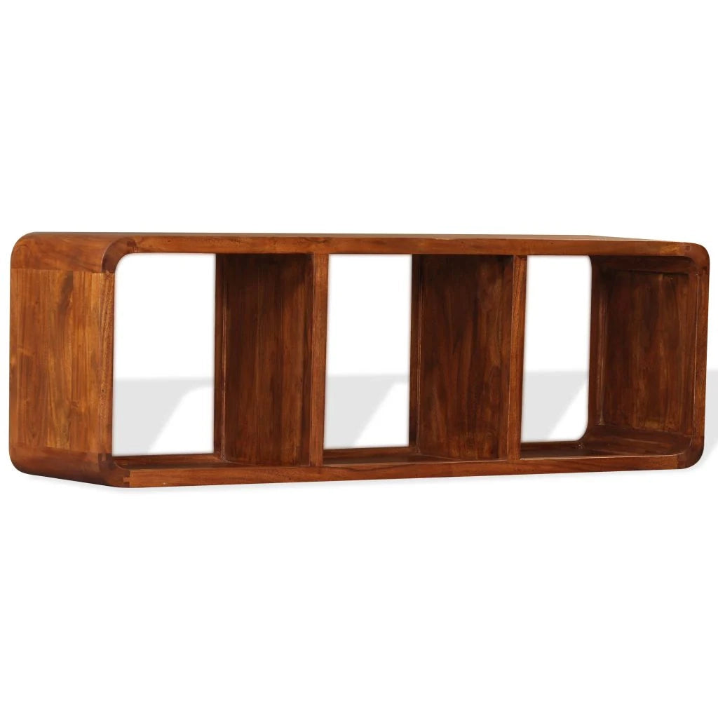 Mobile TV/credenza pratico e di design in legno massello con finitura sheesham 120 cm 2502163