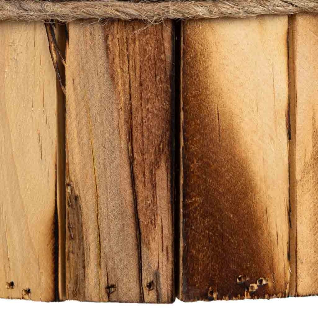 Cesto tondo in legno 19x19x10h cm