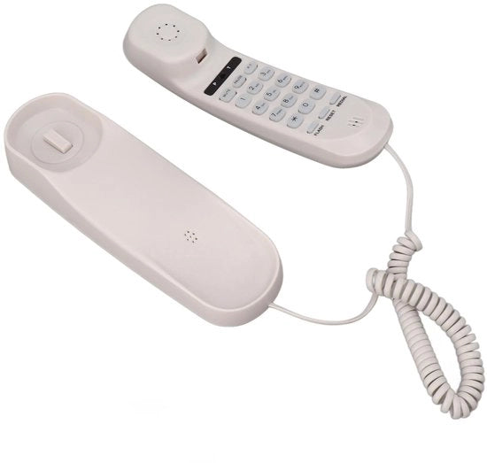 Telefono da Parete con Alta Definizione del Suono - Montaggio da Parete - Regolazione del Volume - Progettato per Risparmiare Spazio - Funzionale Multifunzionale - Esperienza di Chiamata Chiara - Telefono da Parete
