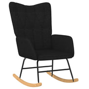 Sedia a Dondolo Nera in Tessuto cod mxl 49652