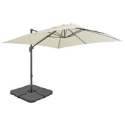 Ombrellone con base portatile 300 x 300 cm sabbia 02_0008051