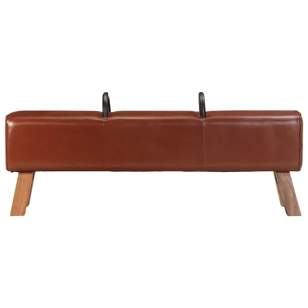 Panca Turnbock Vintage con Maniglie in Vera Pelle di Capra 286605