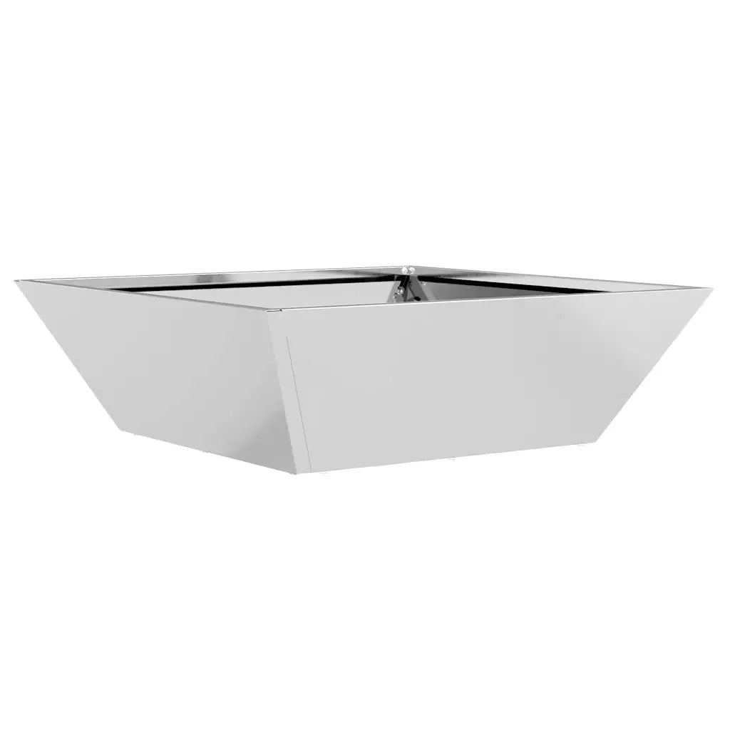 Vaso da giardino Argento 50 x 50 x 15 cm Acciaio zincato 873834