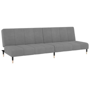 Divano letto | Sof¨¤ letto | Letto singolo a 2 Posti Grigio Chiaro in Velluto