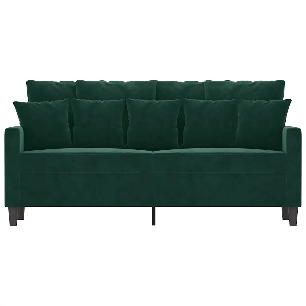 Divano a 2 Posti Verde Scuro 140 cm in Vellutocod mxl 83997