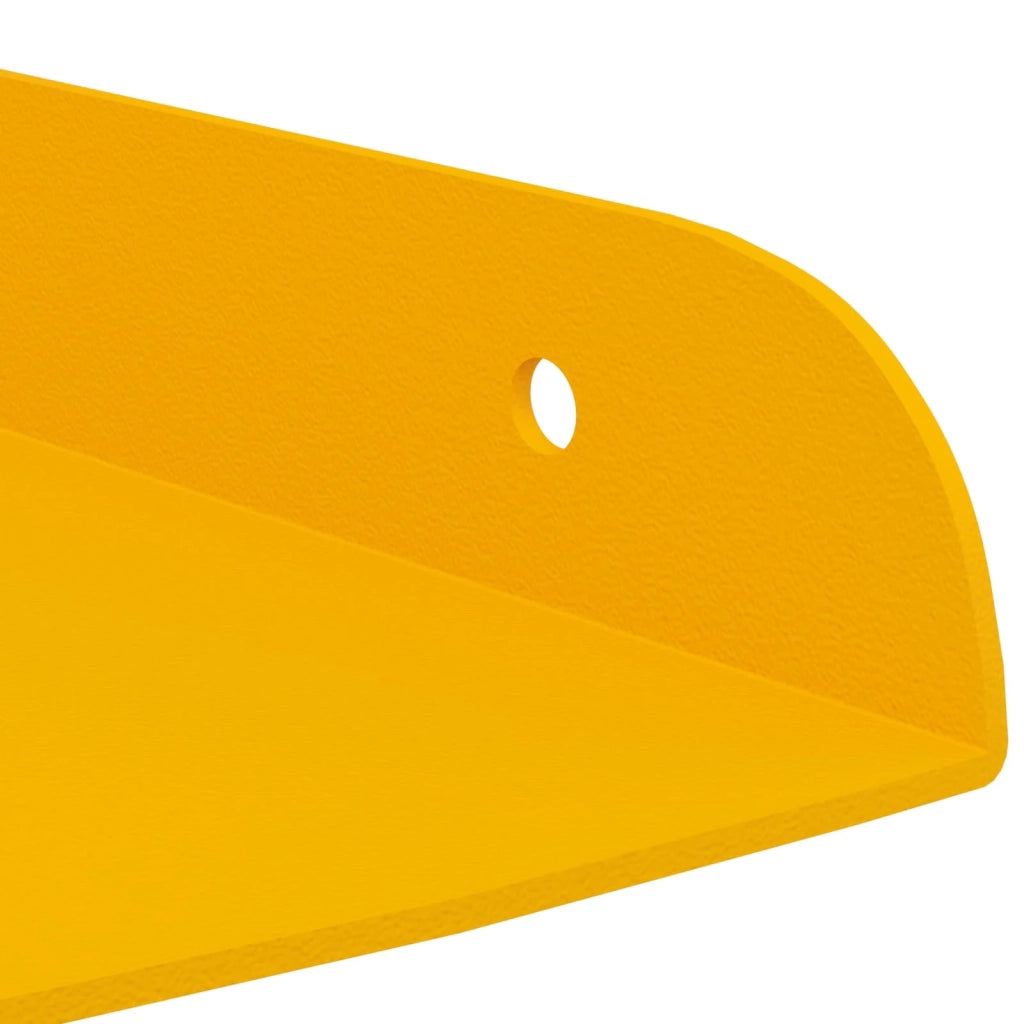 4 pz Mensola | Ripiano | Scaffale sospesa Giallo senape 24 x 24 x 2 cm