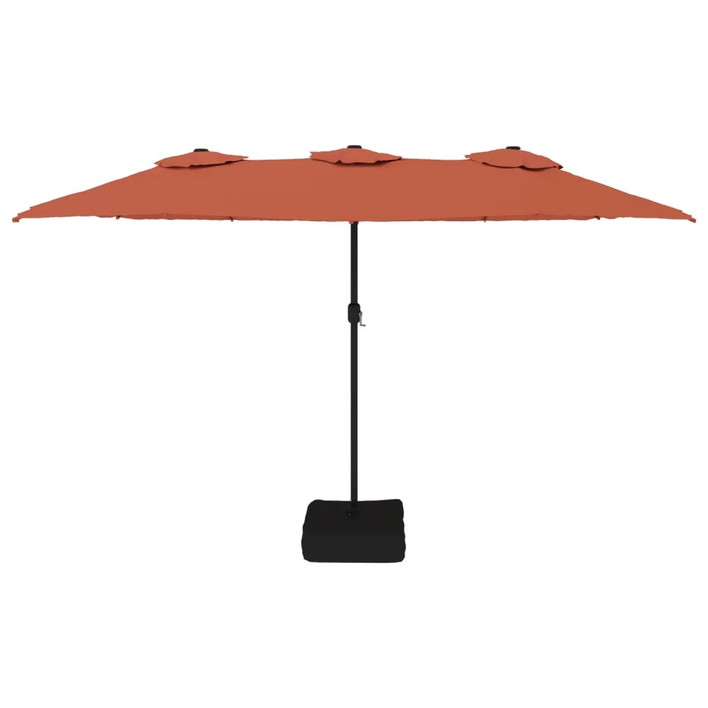 Ombrellone a Doppia Testa Terracotta 449x245 cm