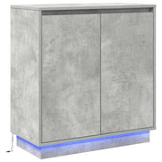 Credenza | Madia LED Grigio Cemento 71 x 34,5 x 75 cm Legno multistrato