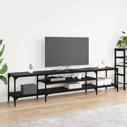 Mobile TV-Credenza per TV-Console TV Rovere Nero 201 x 35 x 45 cm