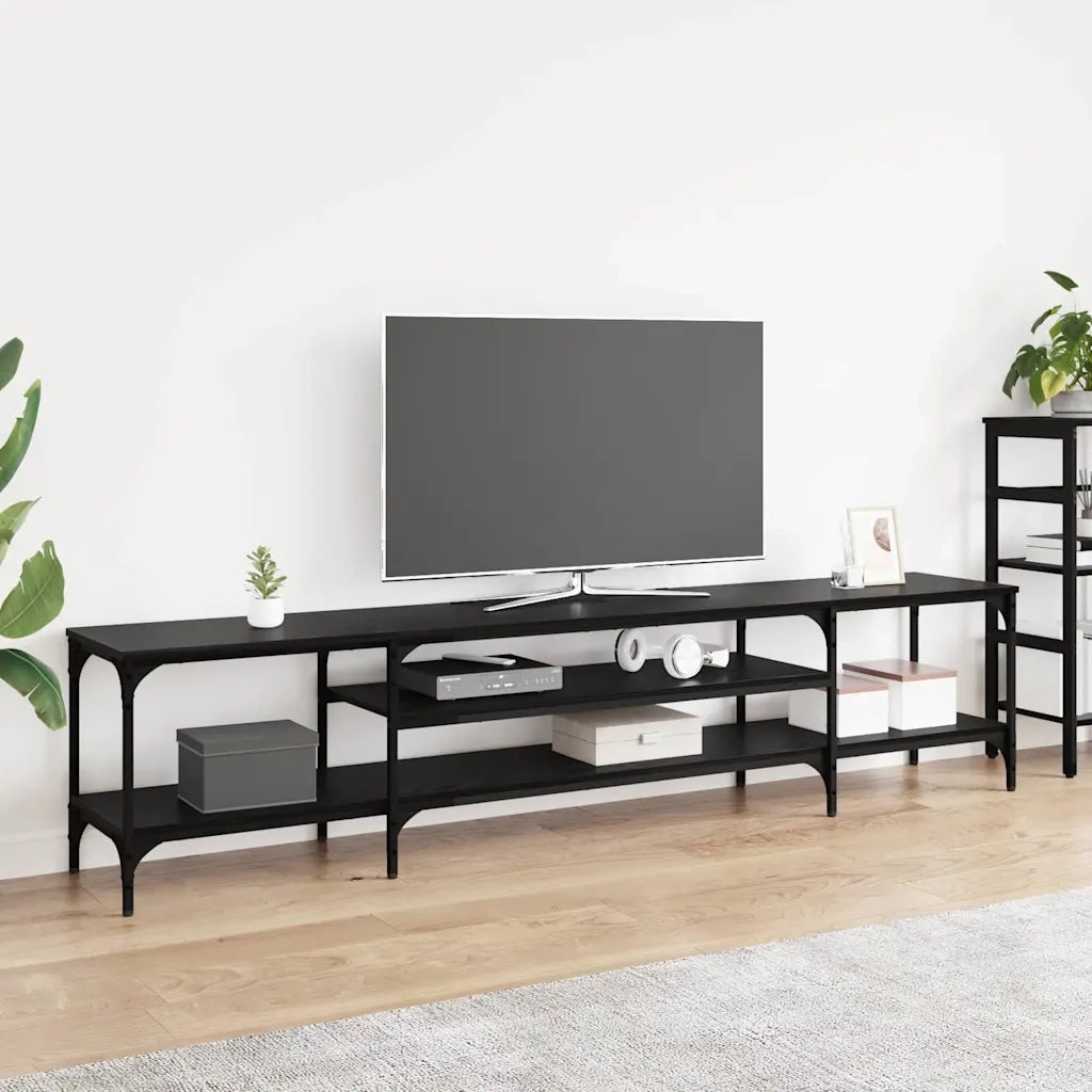 Mobile TV-Credenza per TV-Console TV Rovere Nero 201 x 35 x 45 cm