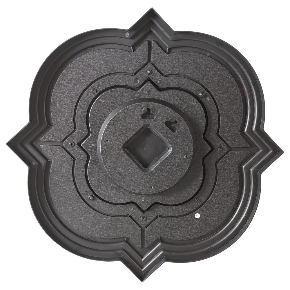 Specchio da parete nero 51 cm materiale sintetico dalla forma irregolare