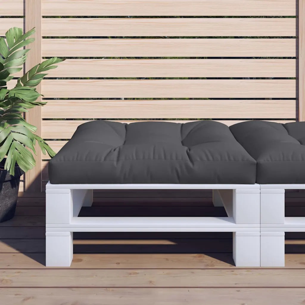 Cuscino per pallet | Cuscini per sedie Nero 70x70x12 cm in Tessuto
