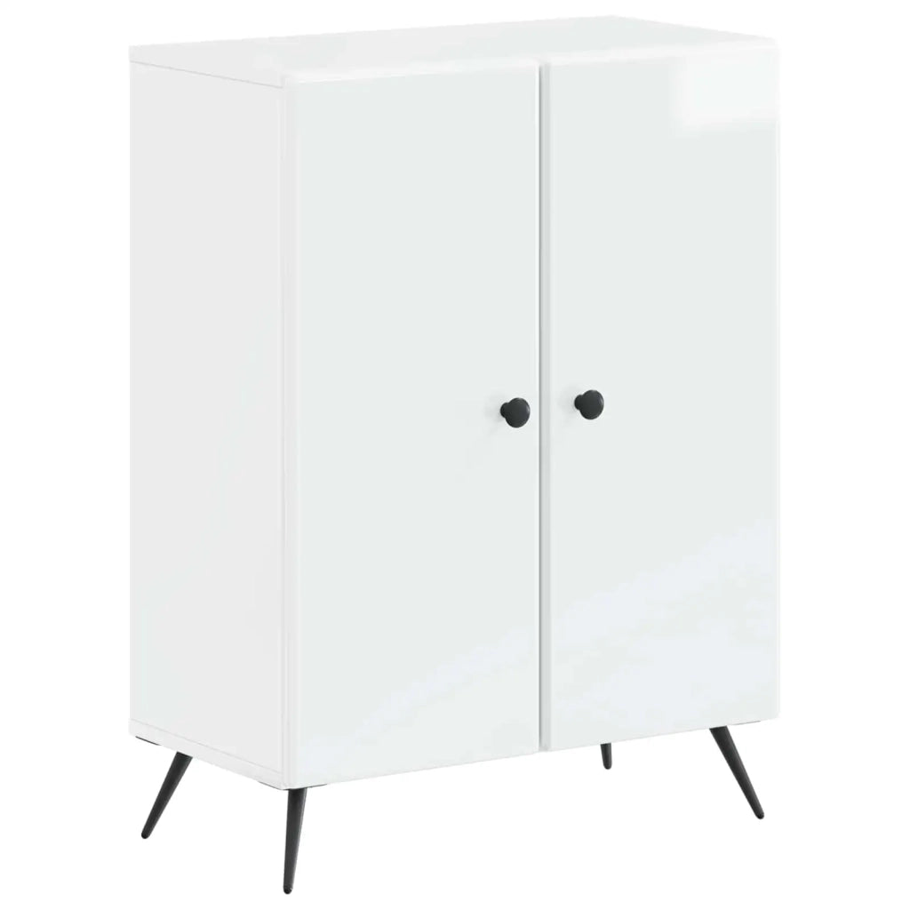 Mobiletto da Bagno BREDA Bianco Lucido 59,5 x 31 x 80 cm 897499