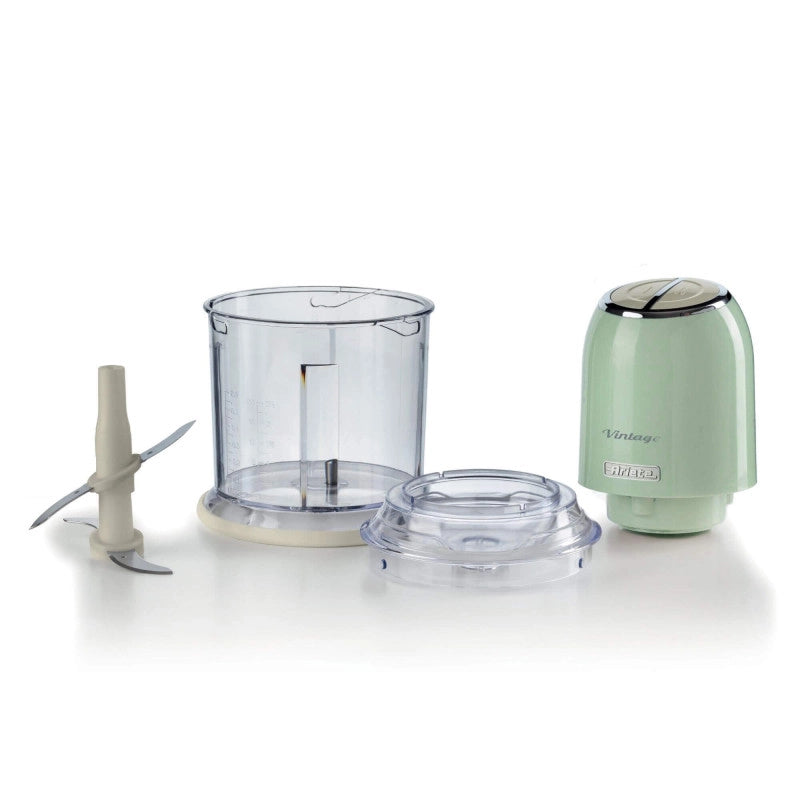 Tritatutto Vintage - 2 Velocità - 4 Lame Acciaio Inox - 400W - Verde